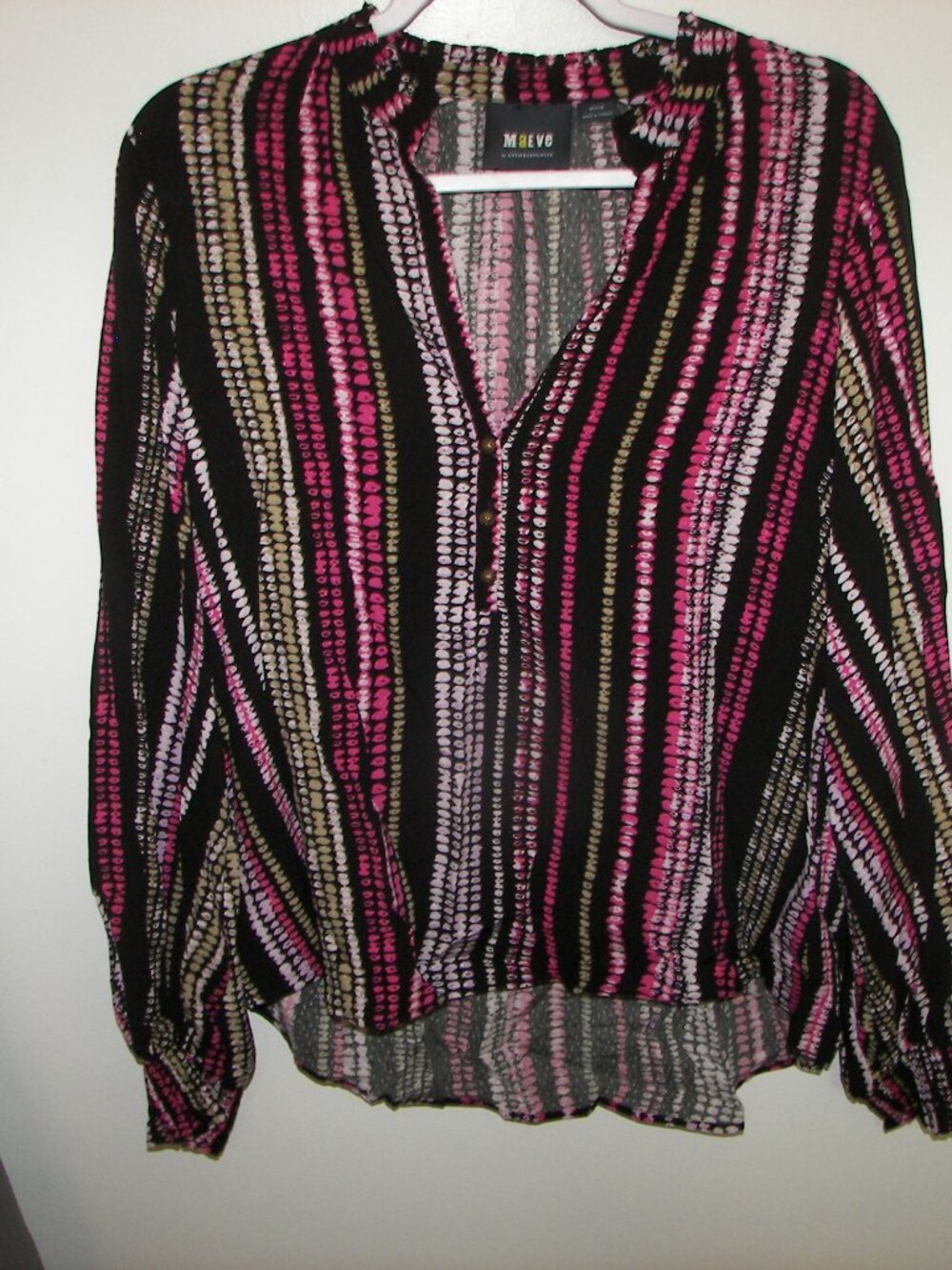 Maeve by Anthropologie multicolored long sleeve tunic size Medium